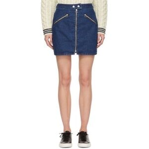 Rag and bone marcy racer denim mini skirt size 25